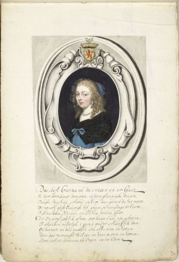 Self-Portrait of Gesina ter Borch in a Cartouche