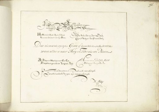 Demonstration of calligraphy