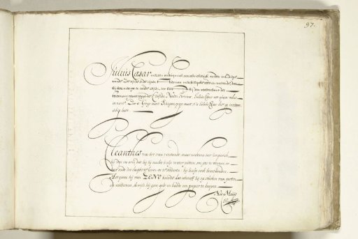 Demonstration of calligraphy