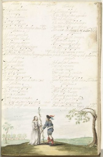 Shepherd and Shepherdess in Conversation