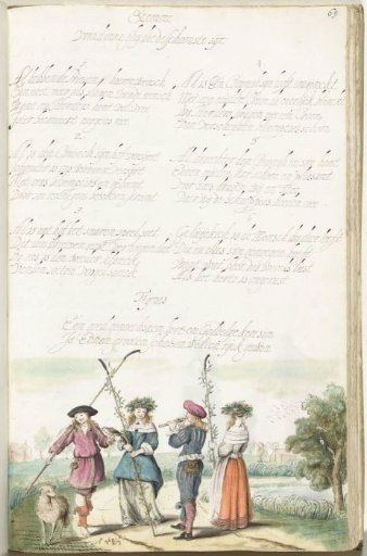 Four Pastoral Figures in a Landscape