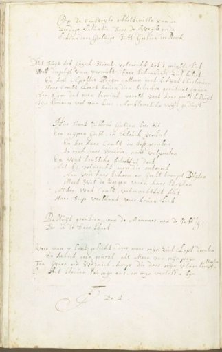 Praise poem for Gesina ter Borch