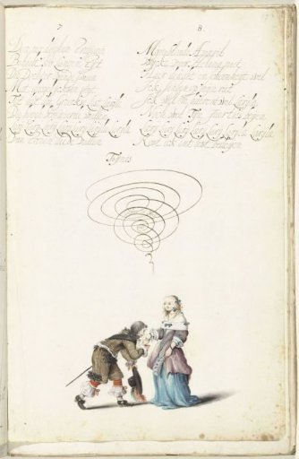 A gentleman kissing a lady's hand