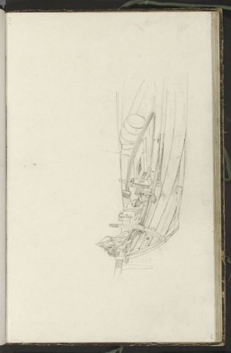 Bow of a sailing boat