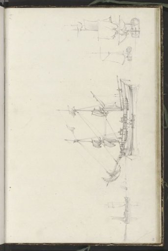 Sailing ships on calm water