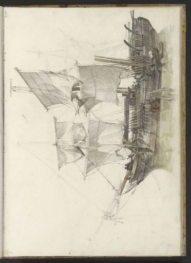 Three-masted ship