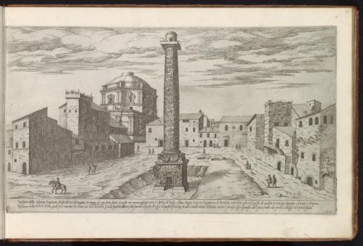 Forum of Trajan with the Column of Trajan in Rome