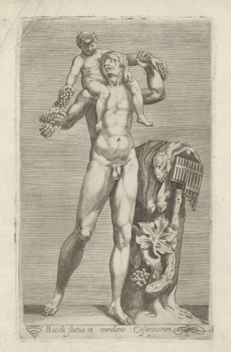 Sculpture of Silenus with the Young Bacchus on His Shoulders