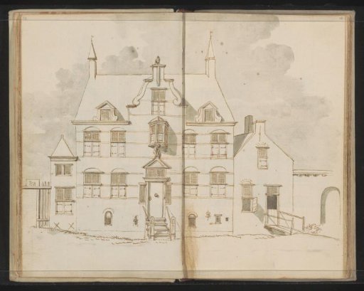 Facade of a house from the late sixteenth or early seventeenth century