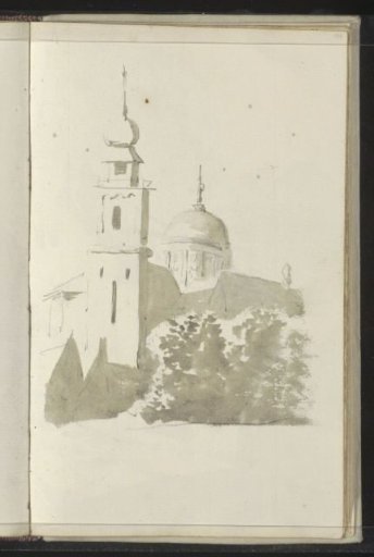 Building with a dome roof and cupola