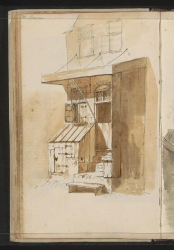 Facade of a house with an awning in Hoorn