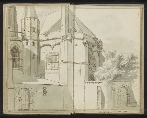 Side view of the Nieuwe Kerk in Delft