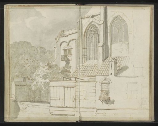 Rear view of the New Church at Delft
