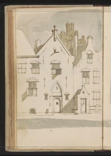 Row houses with stepped gables