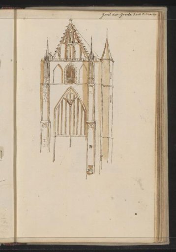 Facade of the Great Church in Haarlem