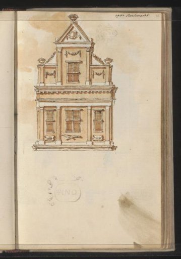 Facade on the Houtmarkt in Haarlem