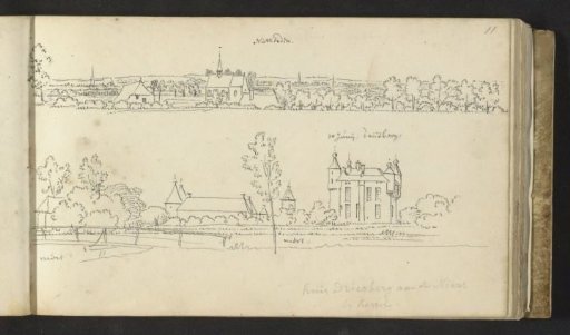Views of Nütterden and Burg Driesberg near Kessel on the Niers