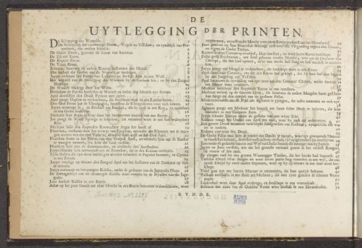 Explanation of the Prints