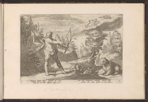Arcas aims his arrow at Callisto