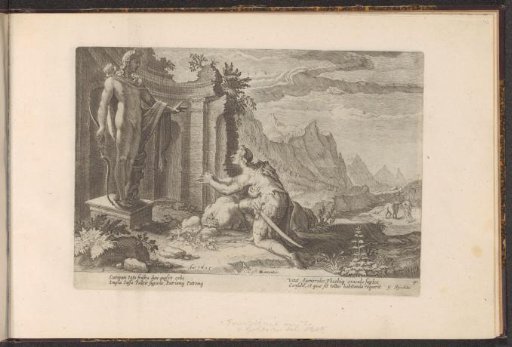 Cadmus asks the Oracle of Delphi what he should do now that he has been unable to find his sister Europa