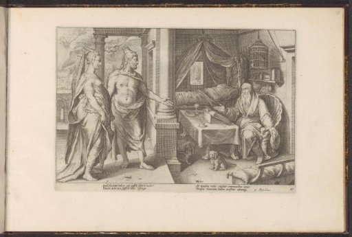 Juno and Jupiter Ask Tiresias for Advice