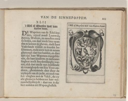 XLII 't Wil al muysen wat van katten komt