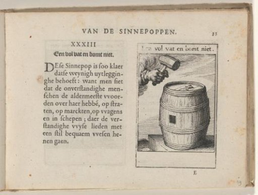 XXXIII A full barrel does not bang
