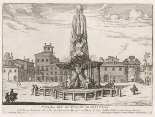 Fontana del Tritone on Piazza Barberini in Rome