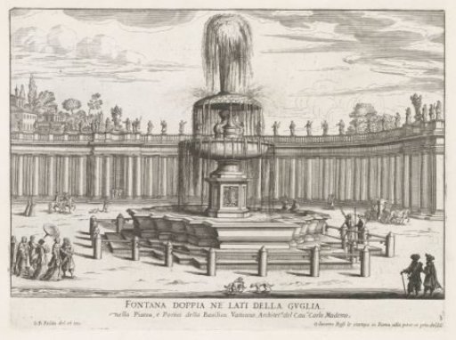 Fountain on St. Peter's Square in the Vatican
