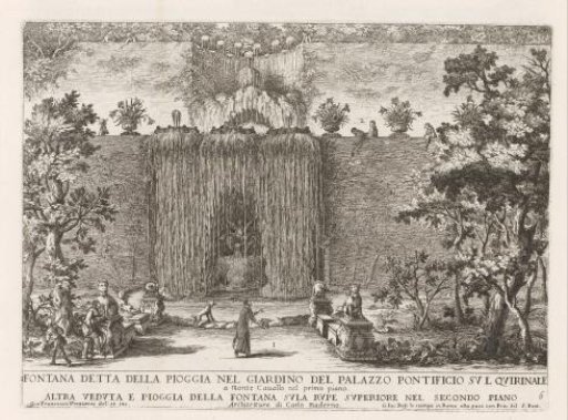 Fountain in the gardens of the Palazzo del Quirinale in Rome