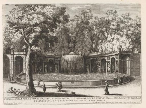 Fontana dell'Ovato in the gardens of the Villa d'Este at Tivoli