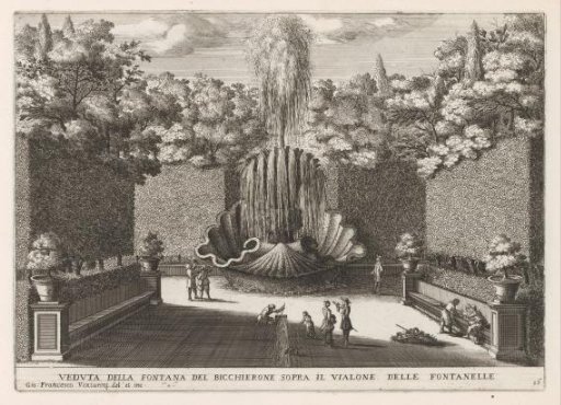 Fontana del Bicchierone in the gardens of the Villa d'Este at Tivoli