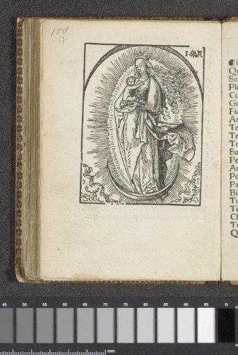 Mary as Queen of Heaven standing on the crescent moon