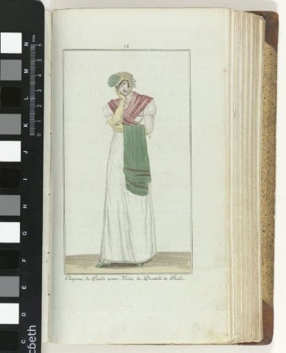 Elegance, or Journal of Fashion, Luxury and Taste for Ladies, June 1807, No. 14: Straw Hat...
