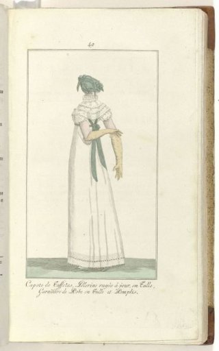 Elegantia, or Journal of Fashion, Luxury, and Taste for Ladies, June 1808, No. 49: Taffeta Bonnet,...