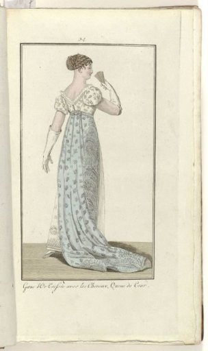 Elegantia, or Journal of Fashion, Luxury, and Taste for Ladies, January 1808, No. 34: Gaze d'Or...