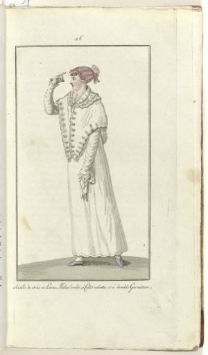 Elegantia, or Journal of Fashion, Luxury, and Taste for Ladies, February 1808, No. 36: Silk and Wool Net...