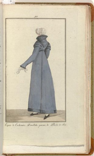 Elegance, or Journal of Fashion, Luxury, and Taste for Ladies, October 1809, No. 90: Cashmere Capote...