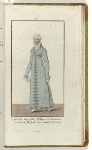 Elegance, or Journal of Fashion, Luxury, and Taste for Ladies, November 1809, No. 94: Muslin Turban...