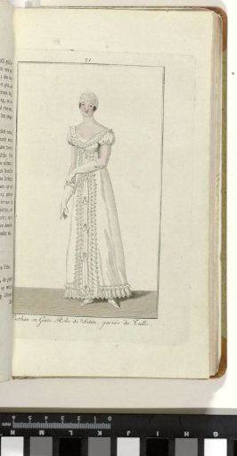 Elegantia, or journal of fashion, luxury, and taste for ladies, February 1809, No. 71: Turban and Gauze...