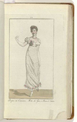 Elegantia, or journal of fashion, luxury, and taste for ladies, March 1809, No. 73: Comb and Crown...