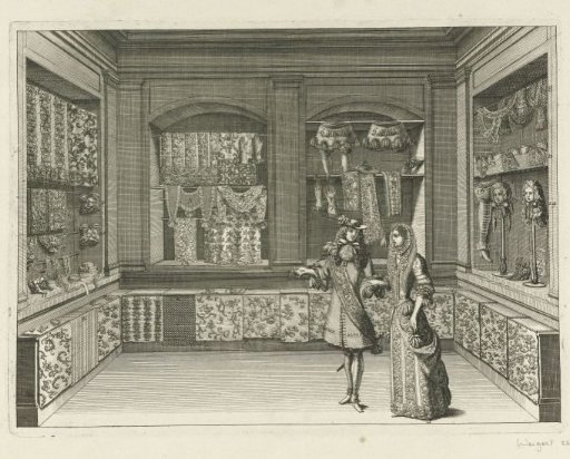 Interior of a Furnishing Shop in Paris, ca. 1678