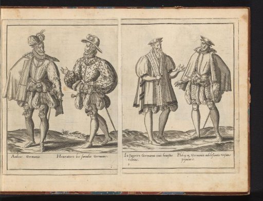 Four men, dressed according to the fashion in Germany, ca. 1580