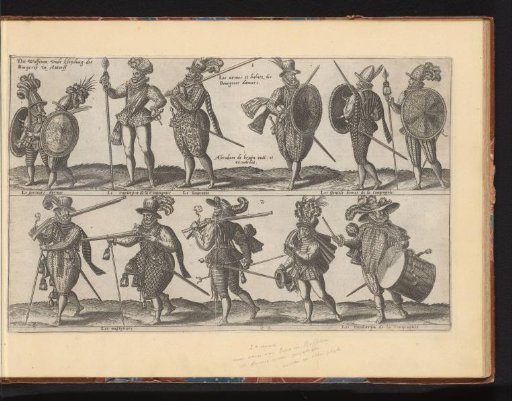 Soldiers dressed according to the fashion of ca. 1580