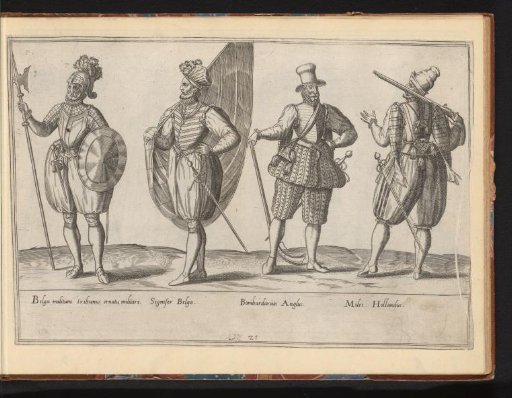 Four men from different countries, dressed according to the fashion of ca. 1580