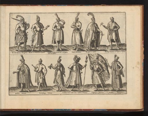 Twelve Poles and Hungarians, dressed according to the fashion of ca. 1580