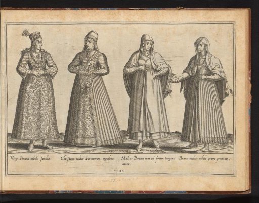 Four Persian women, dressed according to the fashion of ca. 1580