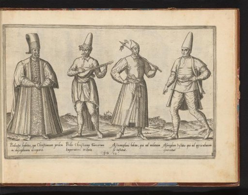 Four Turks, dressed according to the fashion of ca. 1580