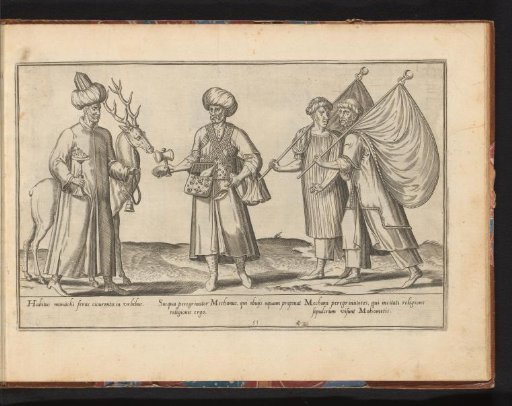 Four Oriental men, dressed according to the fashion of ca. 1580