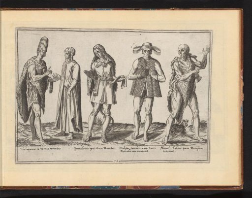 Five Oriental men, dressed according to the fashion of ca. 1580